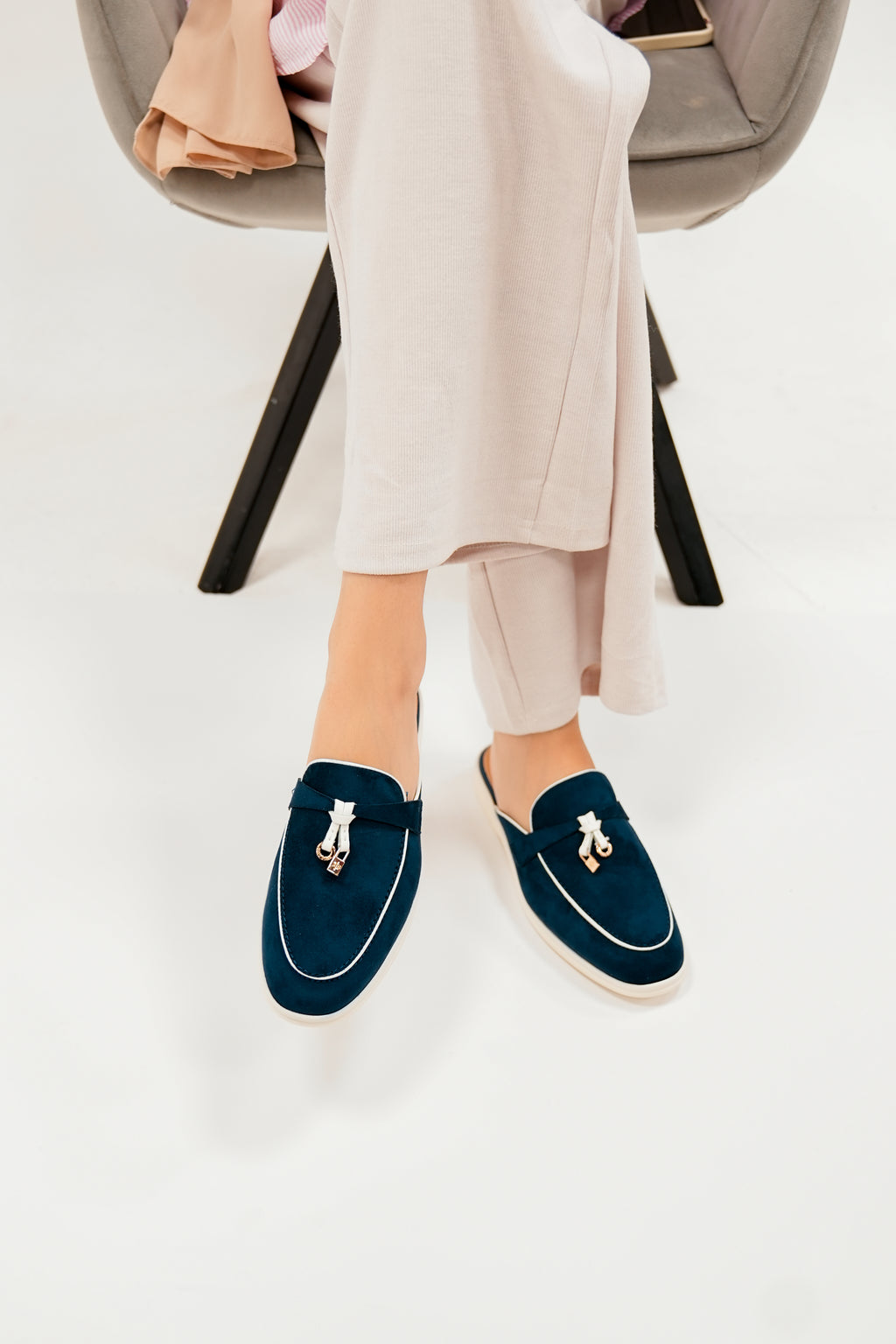 Luna Loafers Navy Blue